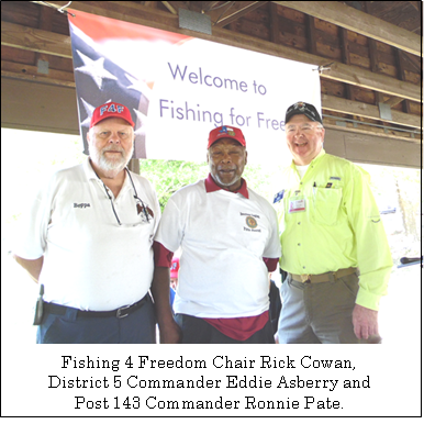 Post 143 Supports District 5 Fishing 4 Freedom