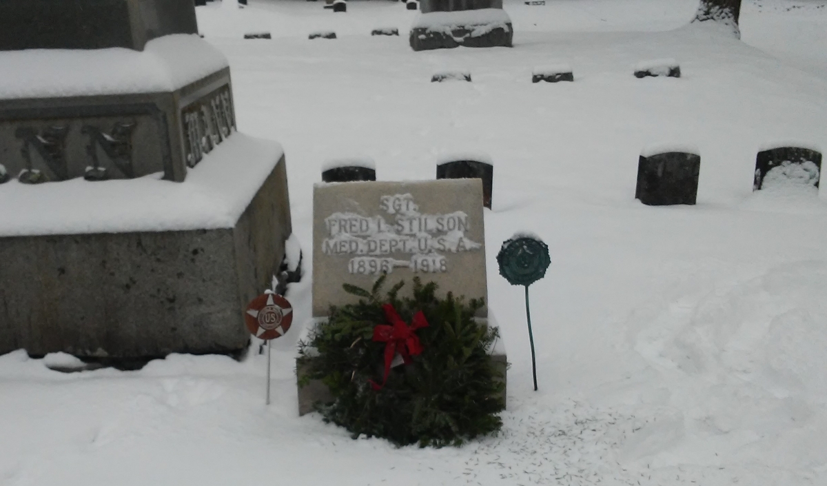 Wreaths Across America....... Stilson Grave Site Decorated