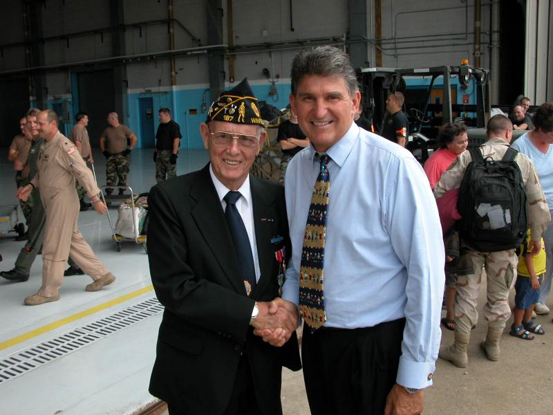 Frank Jarrell with WV Governor Joe Manchin in 2008