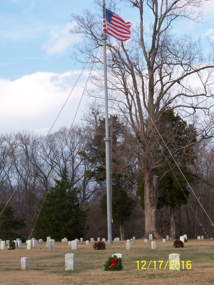 December 17, 2016.Wreaths Across America- Fort Donelson National Cemetery
