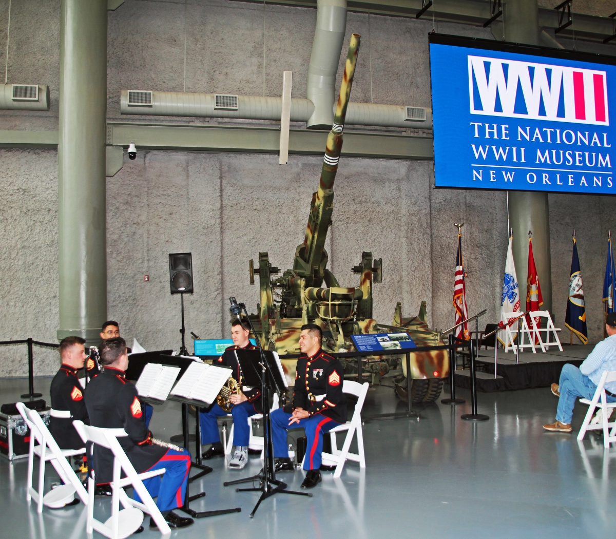 2017-12/07.Pearl Harbor Ceremony at the WW II Museum. 