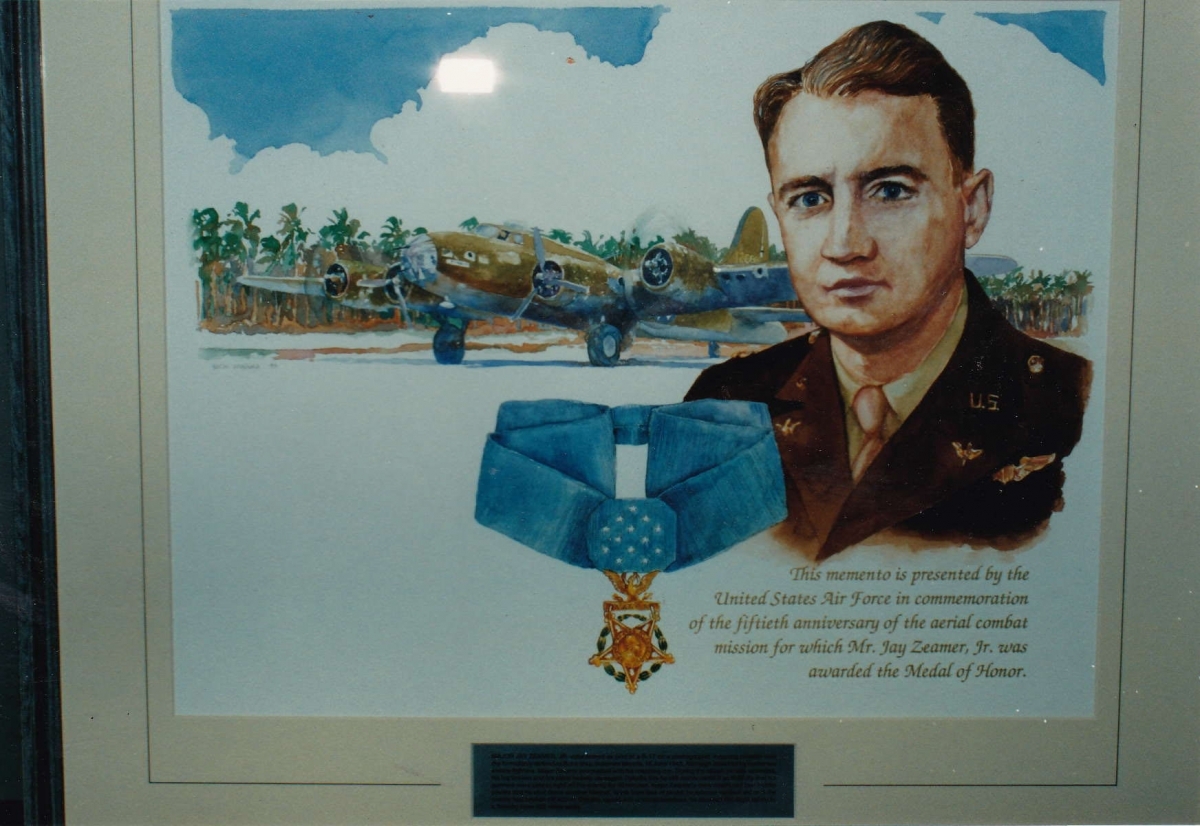 Jay Zeamer Jr. Army Air Corp Medal of Honor Recipient 
