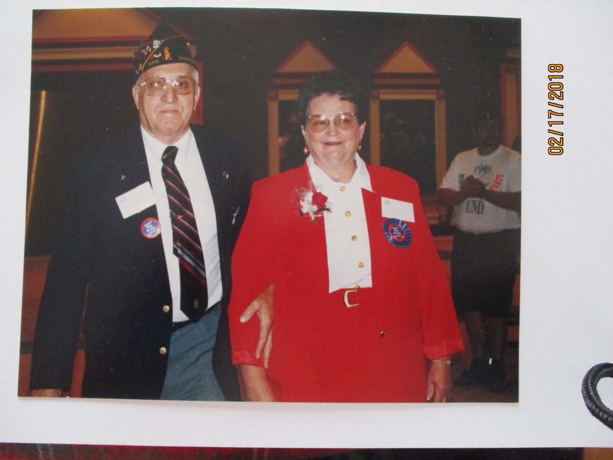 VIRGIL WITH WIFE MARY AT THE 1995 DEPARTMENT CONVENTION IN DULUTH