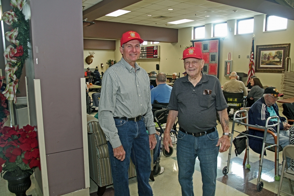 Post makes a donation to the Veterans Home in Reserve Louisiana  for Veterans Bingo. 