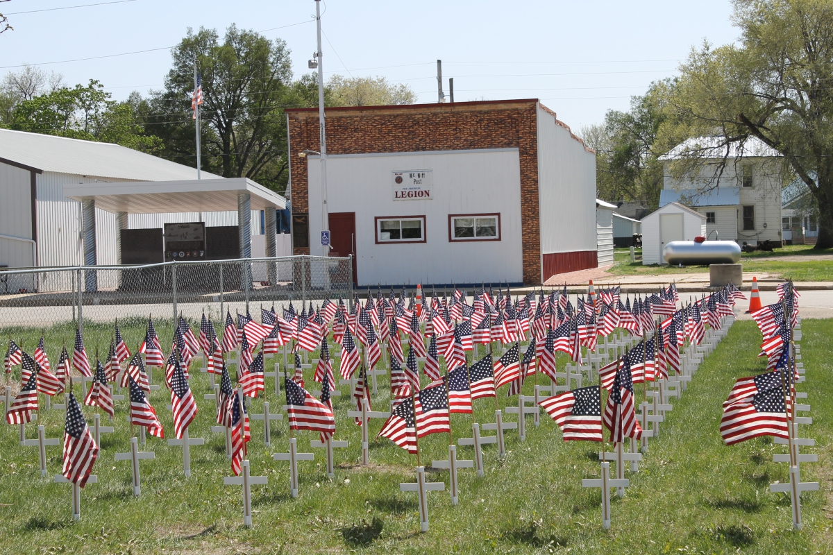 White Steel Crosses for Vets