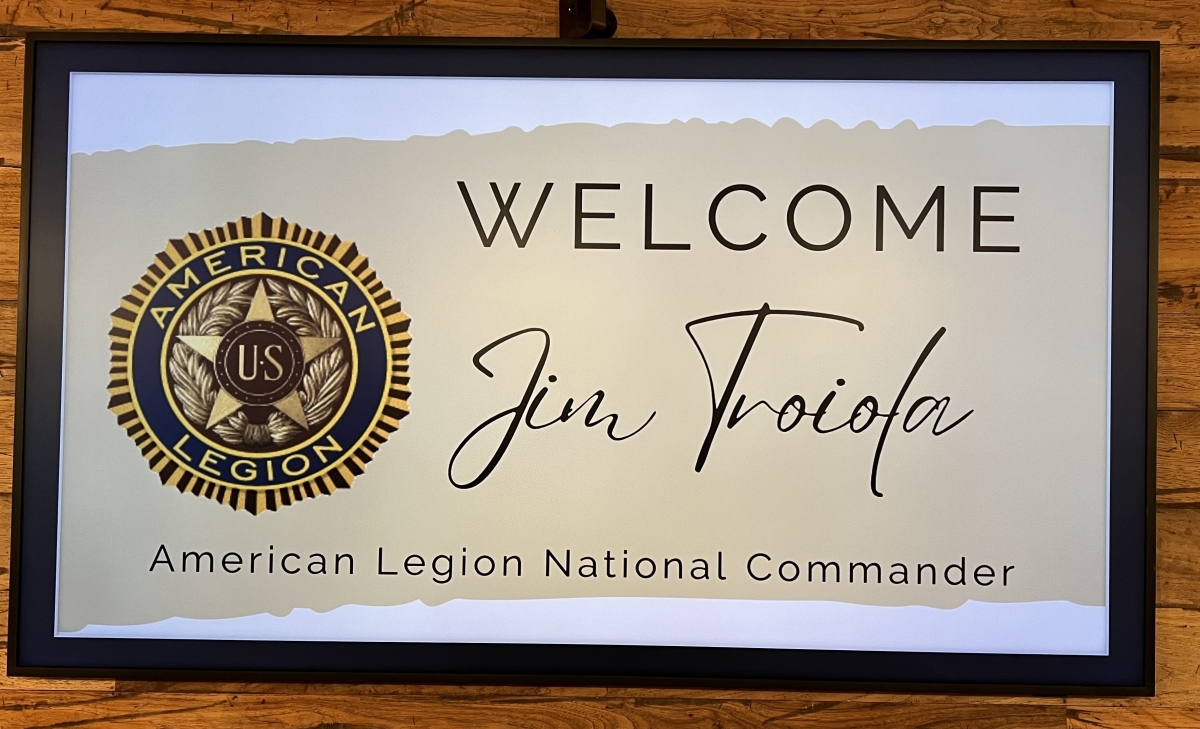 Legion Dinner with the National Commander America Legion Jim Troiola