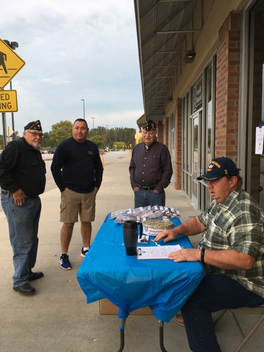 2018 October 20 Post 74 Pancake Breakfast Fundraiser