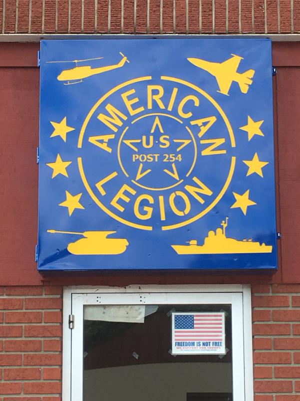 American Legion Post 254 Welcome Banner