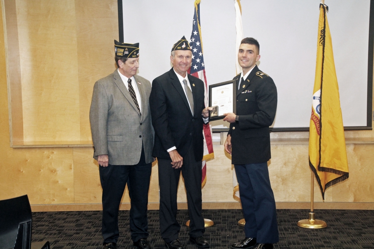 2019, 04/25 American Legion Awards presented to Army ROTC ceremony at Tulane University, New Orleans La. 