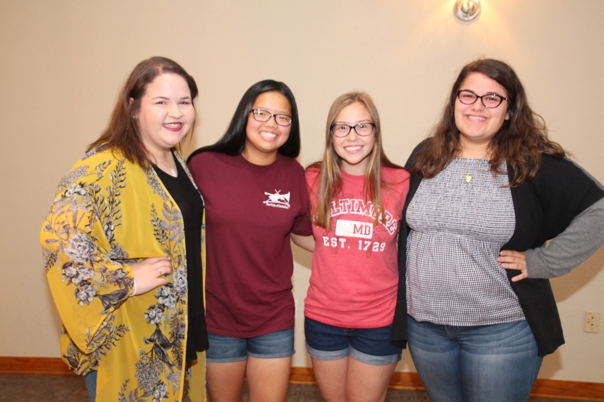 2018,06/14 Girls representing Post 307 at Louisiana Girls State. 