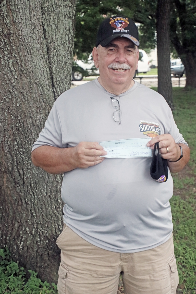 2020-07. Post 307 makes Donation for Louisiana First District Baseball. 