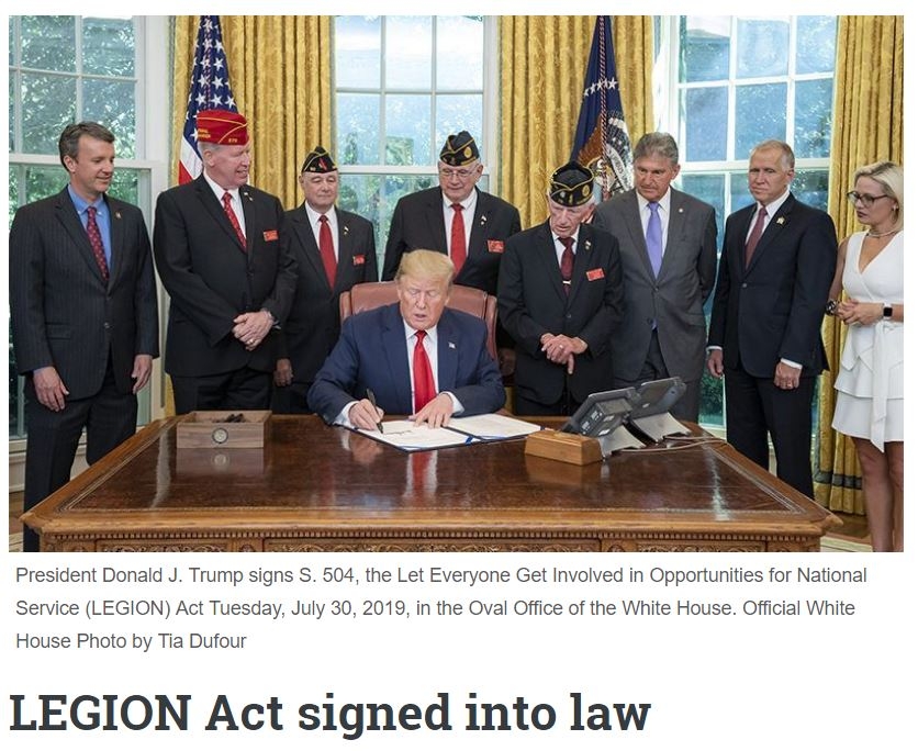 Legion Act Signed into Law