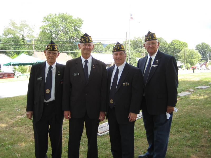 Honor Guard members Frank Jarrell, Bill Guthrie, Rob Akers, Gary Lane 2008
