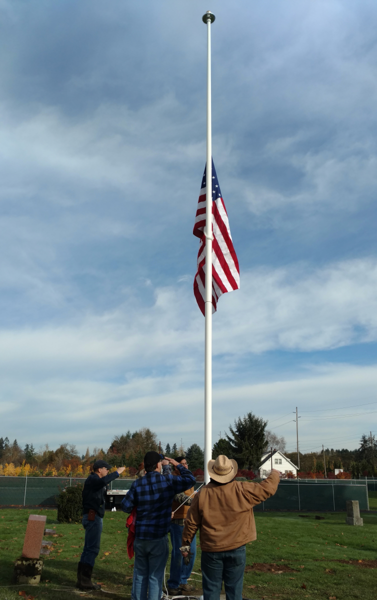 Cemetery Flagpoles