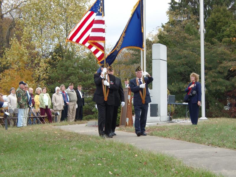 Retiring The Colors On Veterans Day - 2007