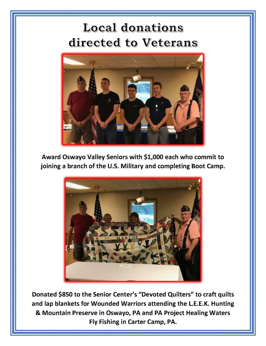 Donations for Veteran Causes