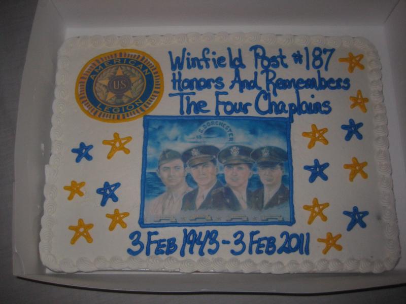Four Chaplains Service in Feb 2011 - Cake served after service