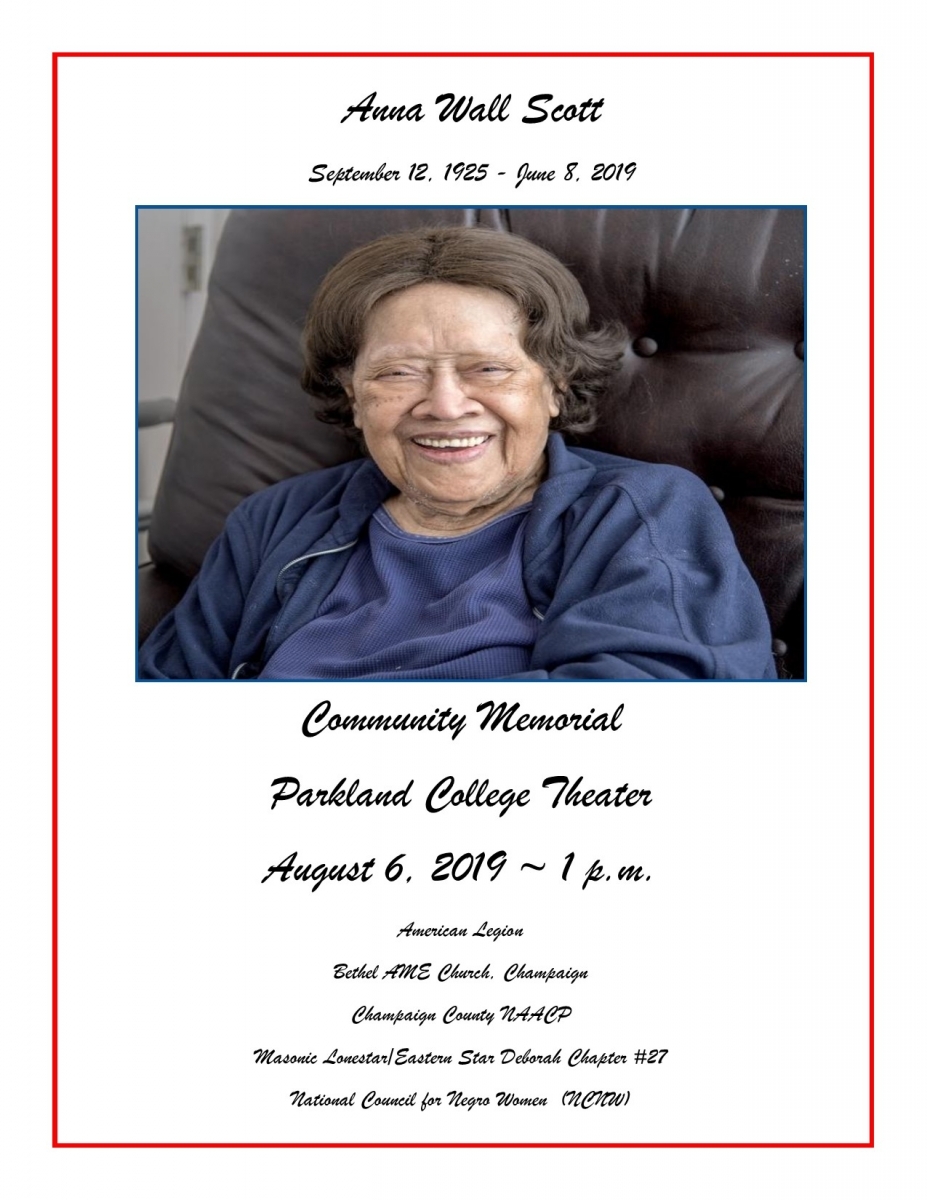 Community Memorial - Anna Wall Scott