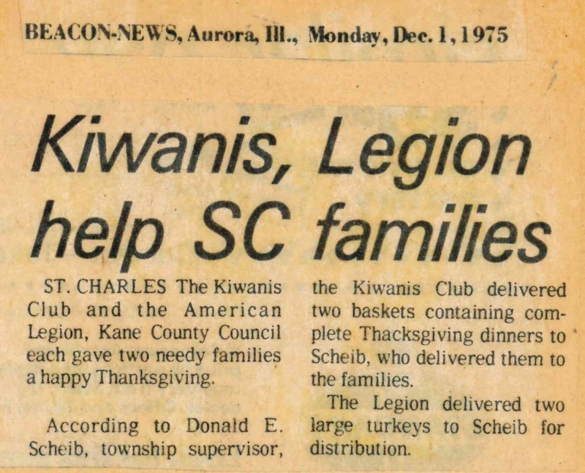 Legion Teams Up with Kiwanis for Needy Families