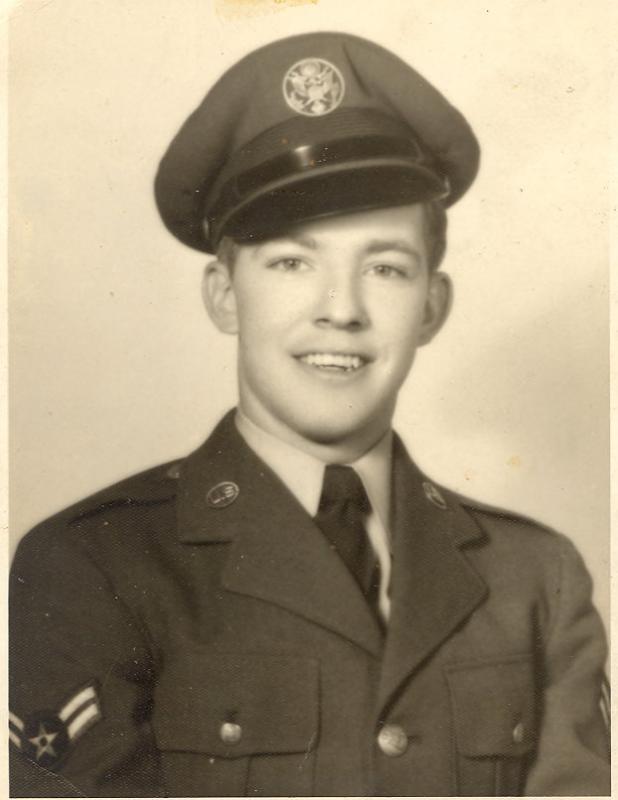 Lawrence Stover As A Young Airman In The U. S. Air Force