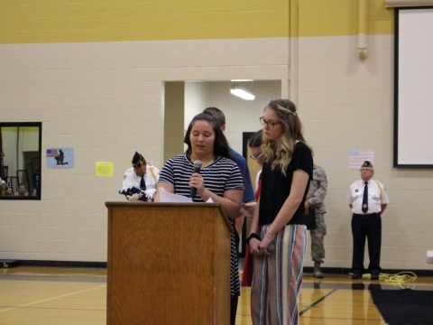Veterans Day Assembly at the Savannah Middle School