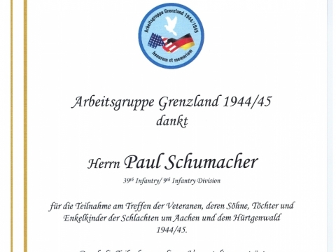 75th Anniversary of the Battles of Aachen and Hurtgen Forest