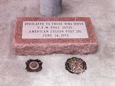 Gretna Public Library Flag Pole Dedication, 1992