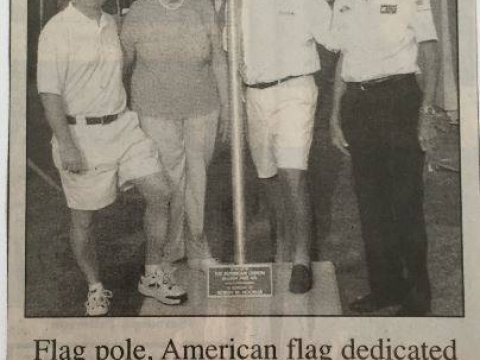 Dellroy Homecomin, Bob Hoobler, Flag Dedication 