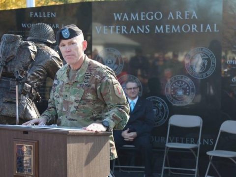 Wamego American Legion post 172 Memorial Dedication
