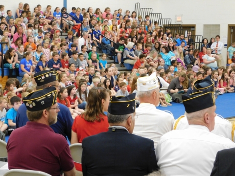 Sabattus Legion Supports Flag Day at Carrie Ricker Elementary