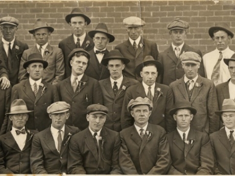Gretna Boys Heading to Camp Funston, 1917