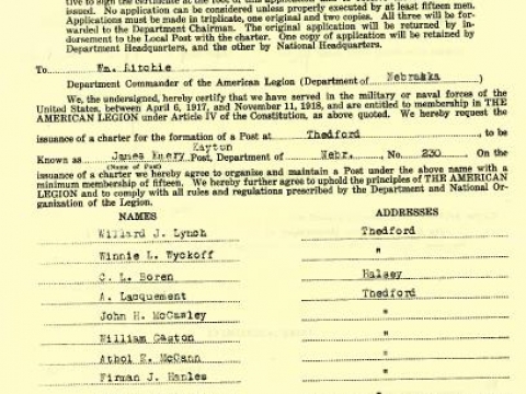 1922 Charter