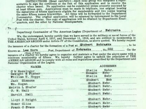 1925 Charter