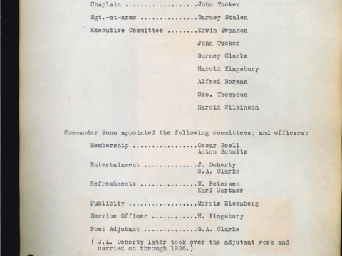 1926 Officers