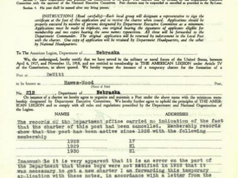 1930 Charter