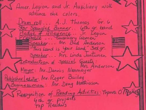 1996 ALA and Legion participate in Stars and Stripes Day
