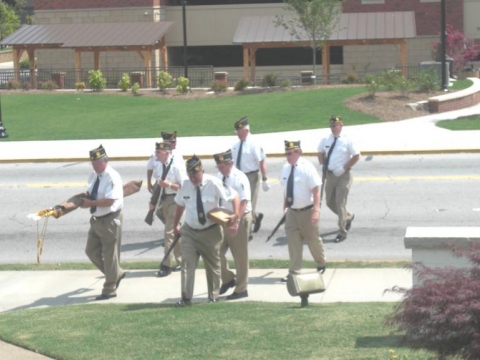 Honors Rendered at Funeral of Past Commander Henry Duke