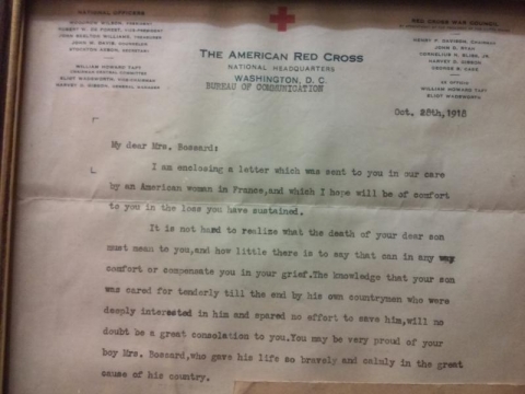The dreaded letter from the Red Cross