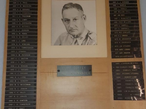 Dedication to Cliff Coffey and other Past Commanders