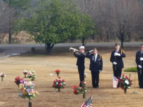 Funeral Honors for Mr. Alfred King
