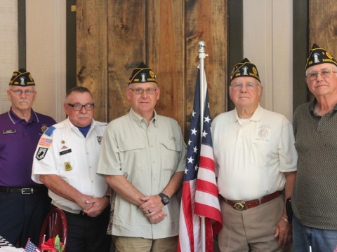 Newly Elected Officers for Post 286 Parkers Crossroads TN