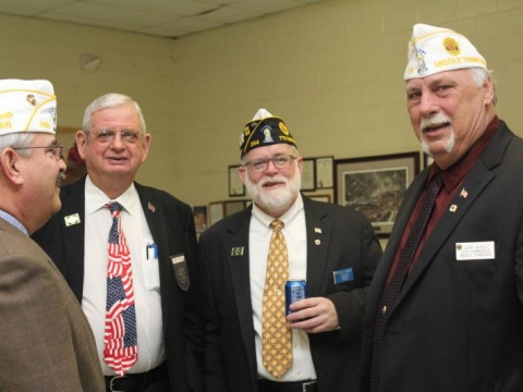 Post 286 attends the Four Chaplains Memorial at Post 19 Columbia