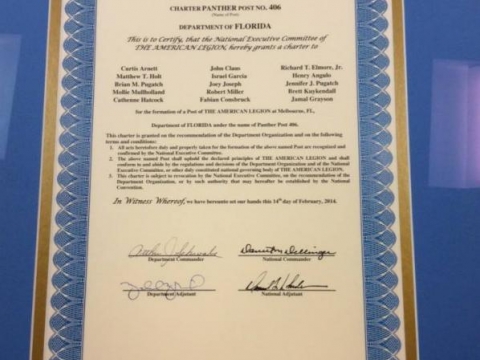 Charter Psot 406 - Panther Post