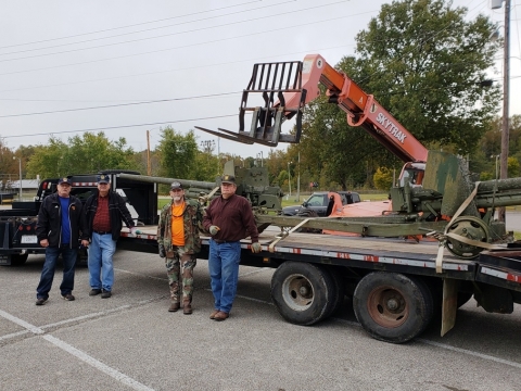 Moving 57mm Guns