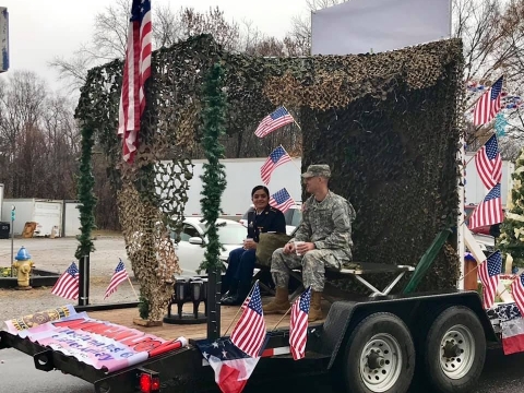 Our Parade float wins in Harmony NC