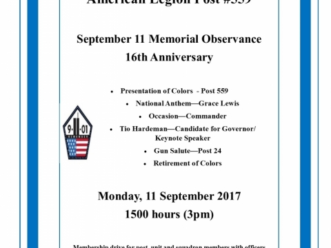 9/11 Commenmoration Event (2017)