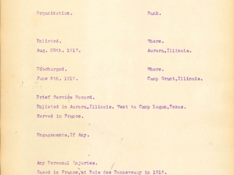 Post 342 Album, 1919