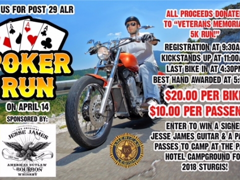 Post 29 ALR Poker Run - 04-14-2018
