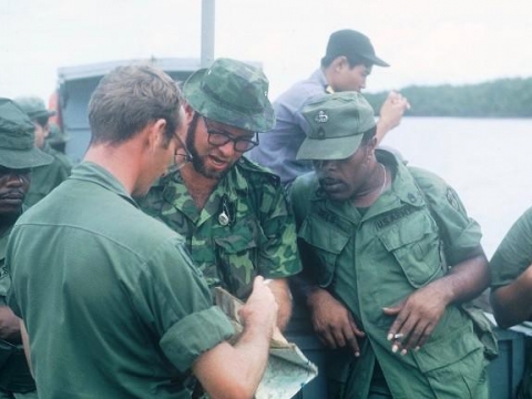 Akin, James E. EN2 on Operation in Tra Vinh Province, RVN 
