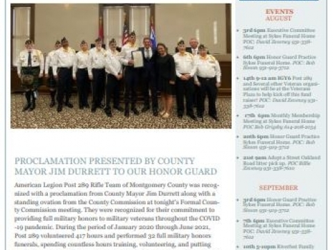 August 2021 Newsletter